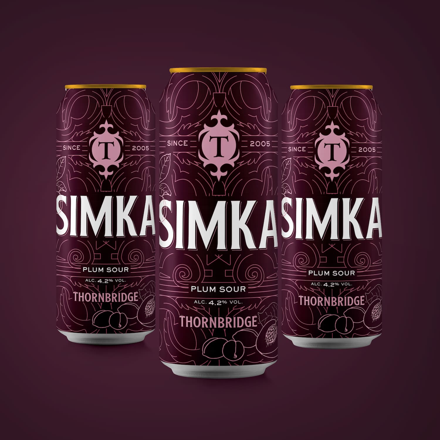 Simka, 4.2% Plum Sour 12 X 440ml Cans