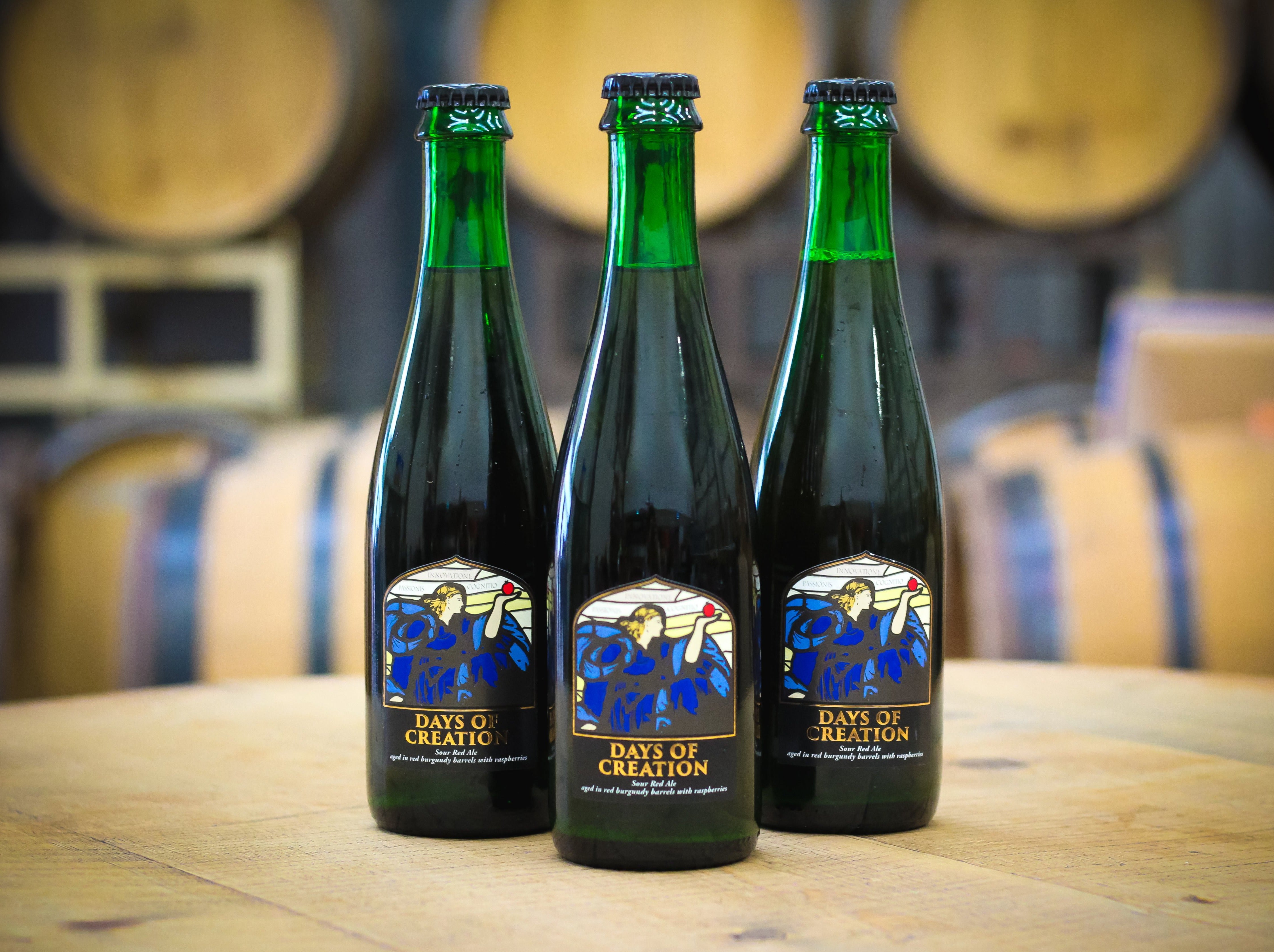 Days Of Creation, 7% Barrel Aged Sour With Raspberries - Case Of 3x375ml