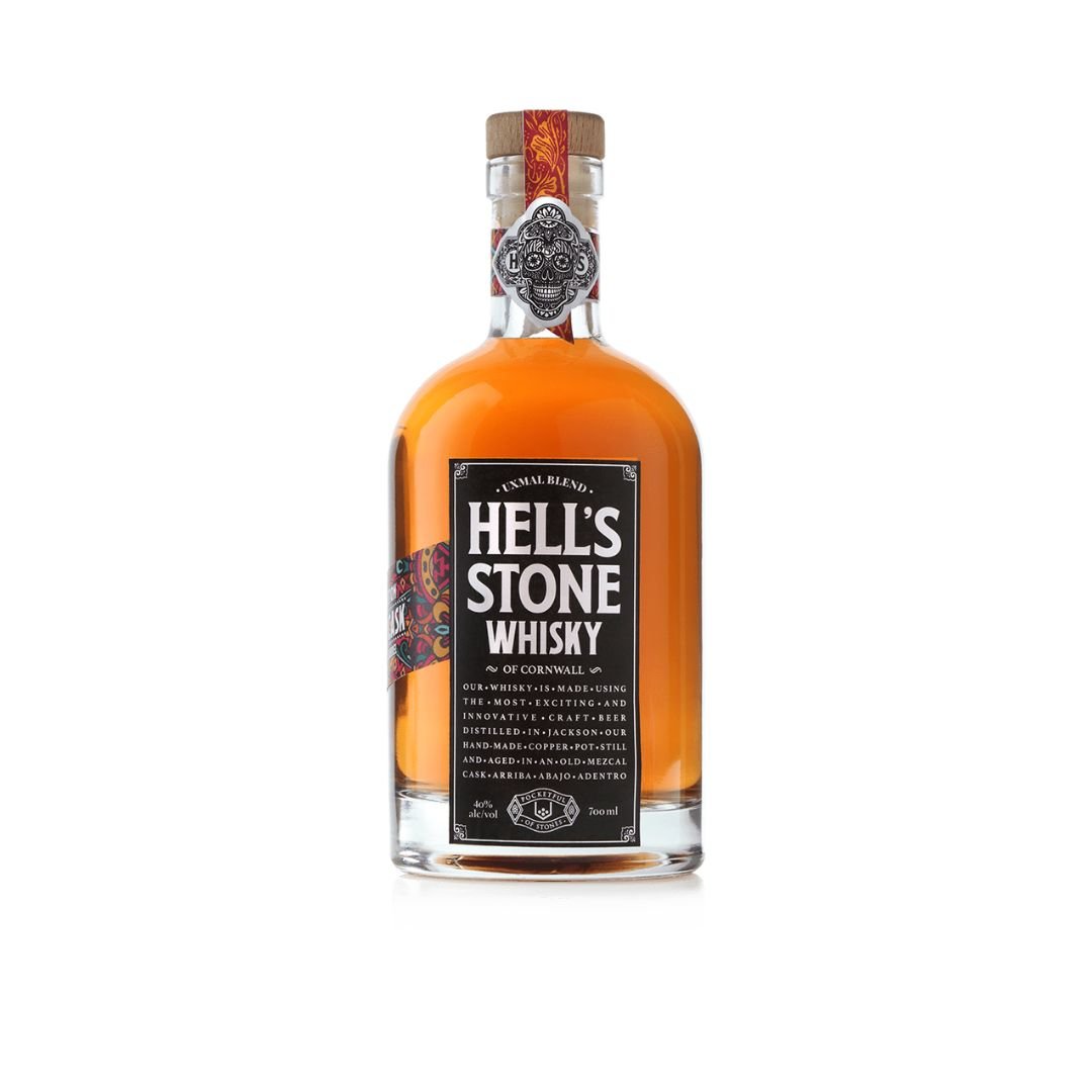 Pocketful Of Stones Hells Stone Mezcal Cask Cornish Blended Whisky  70cl