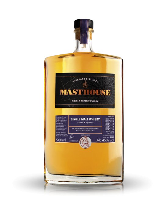 Copper Rivet Distillery Masthouse Single Malt Double Pot Distilled English Whisky  50cl