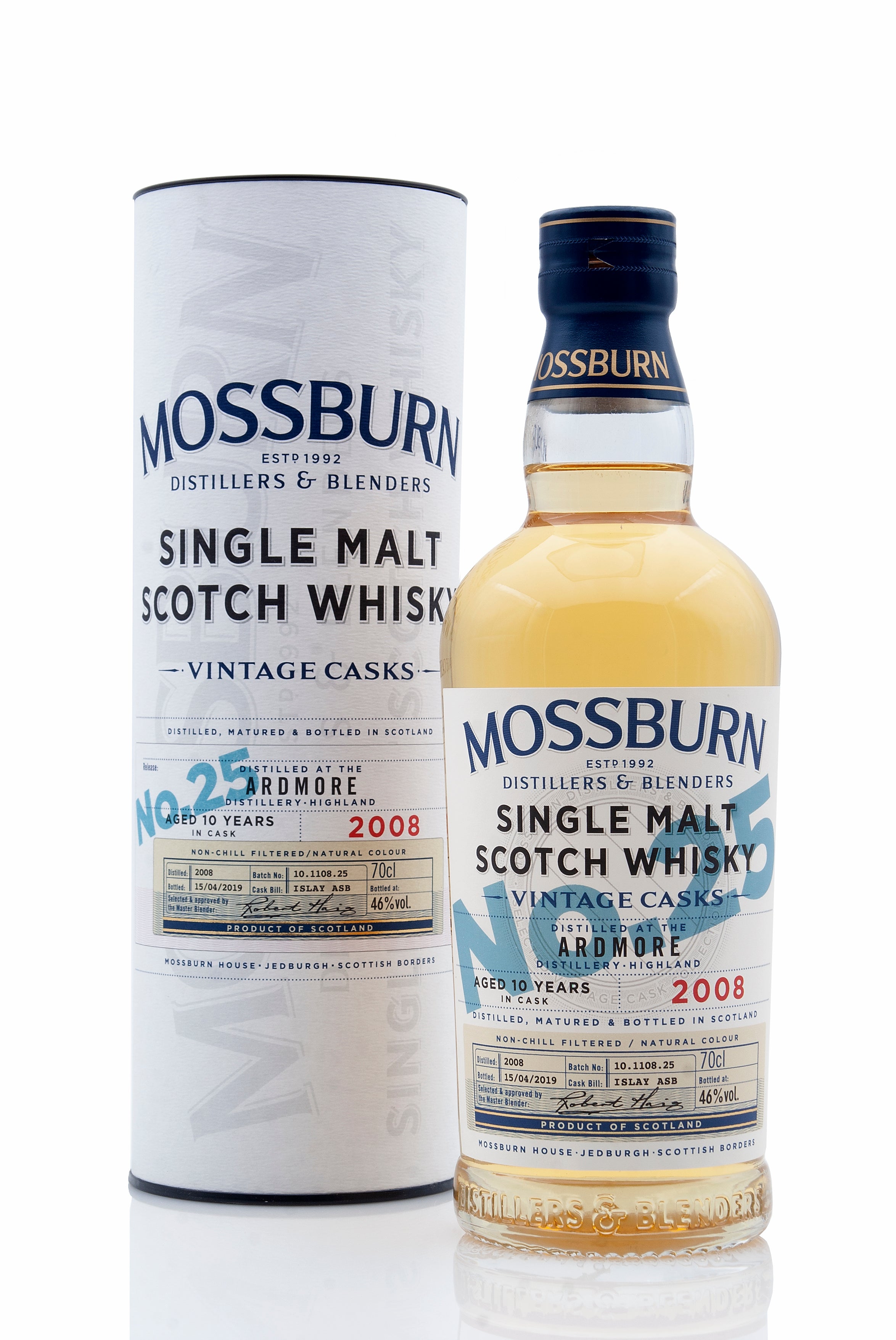 Ardmore 10 Year Old - 2008  Mossburn Vintage Casks No.25