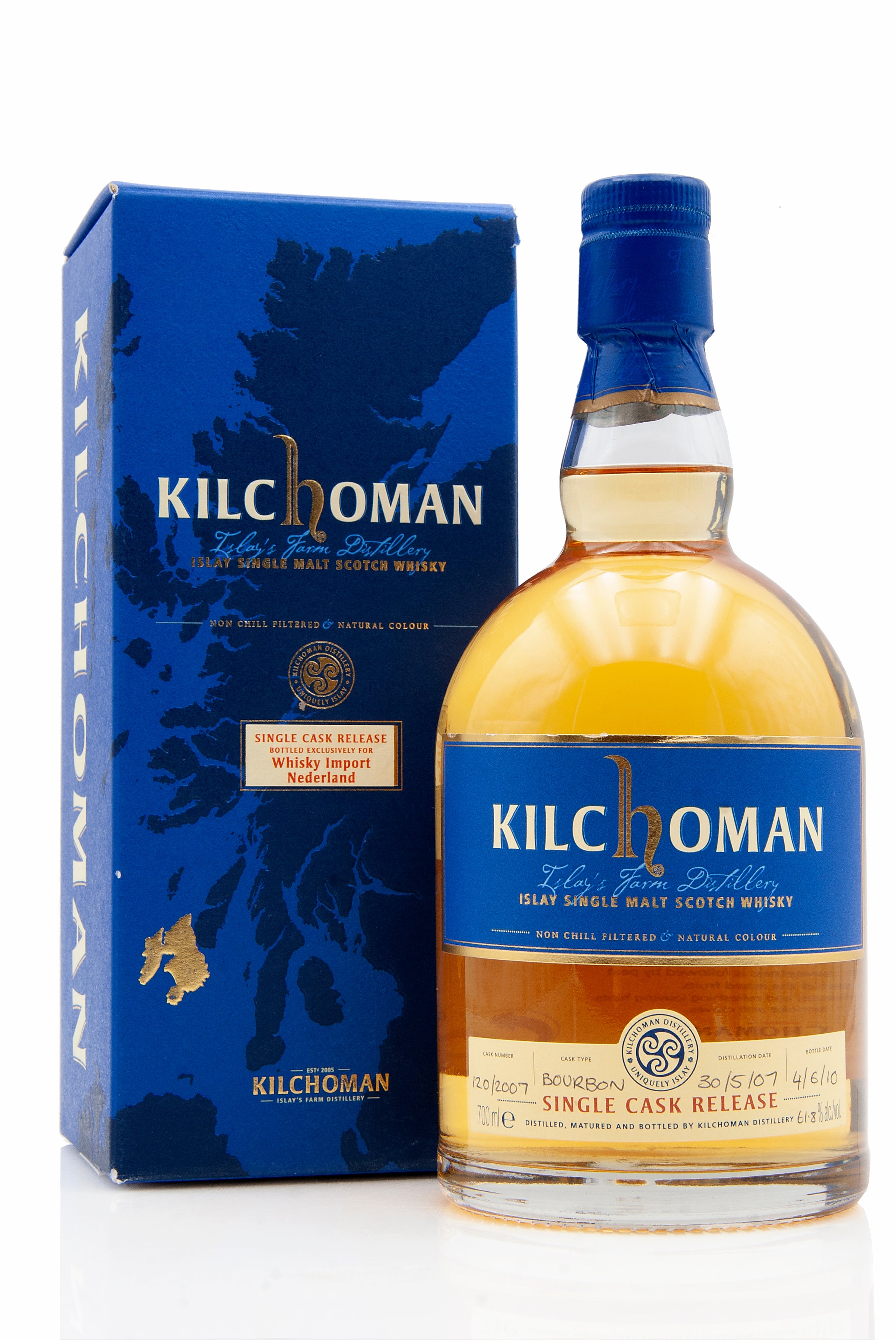 Kilchoman Single Cask 120/2007  Whisky Import Nederland