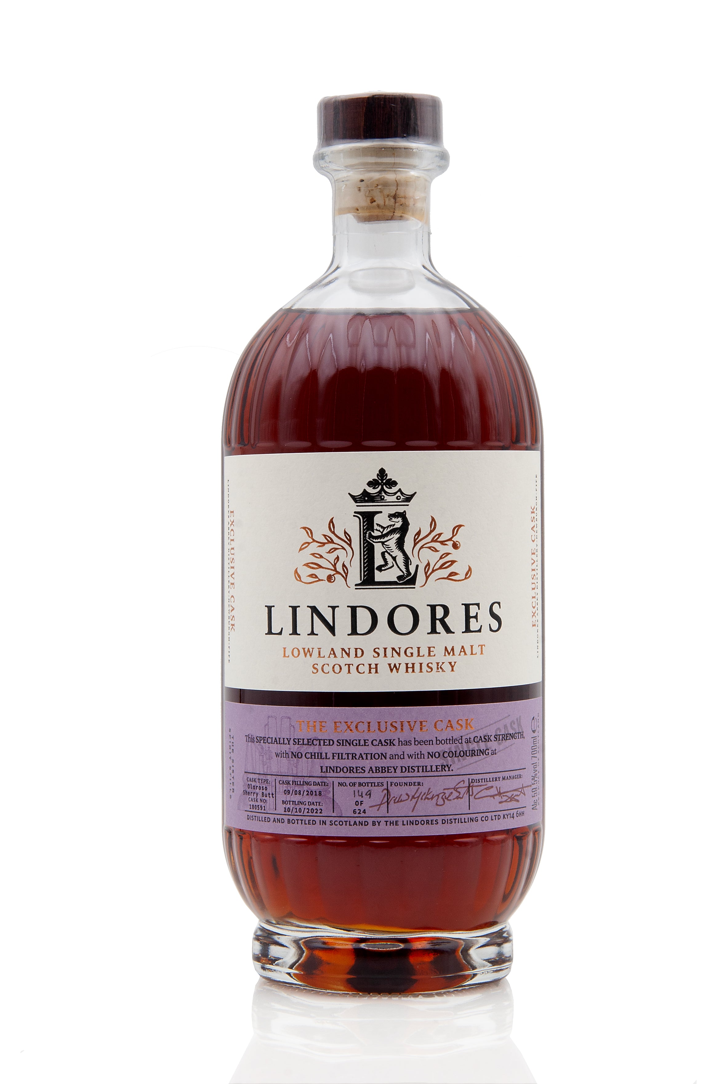 Lindores Abbey Single Cask 591  Abbey Whisky Exclusive