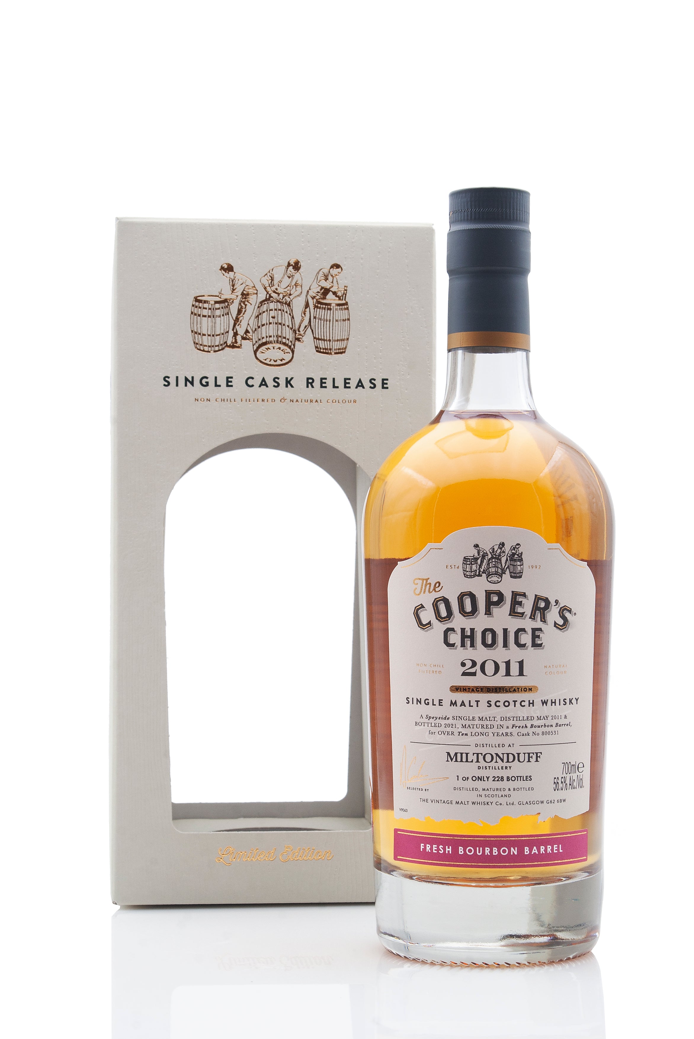 Miltonduff 10 Year Old - 2011  Cask 800531  The Coopers Choice
