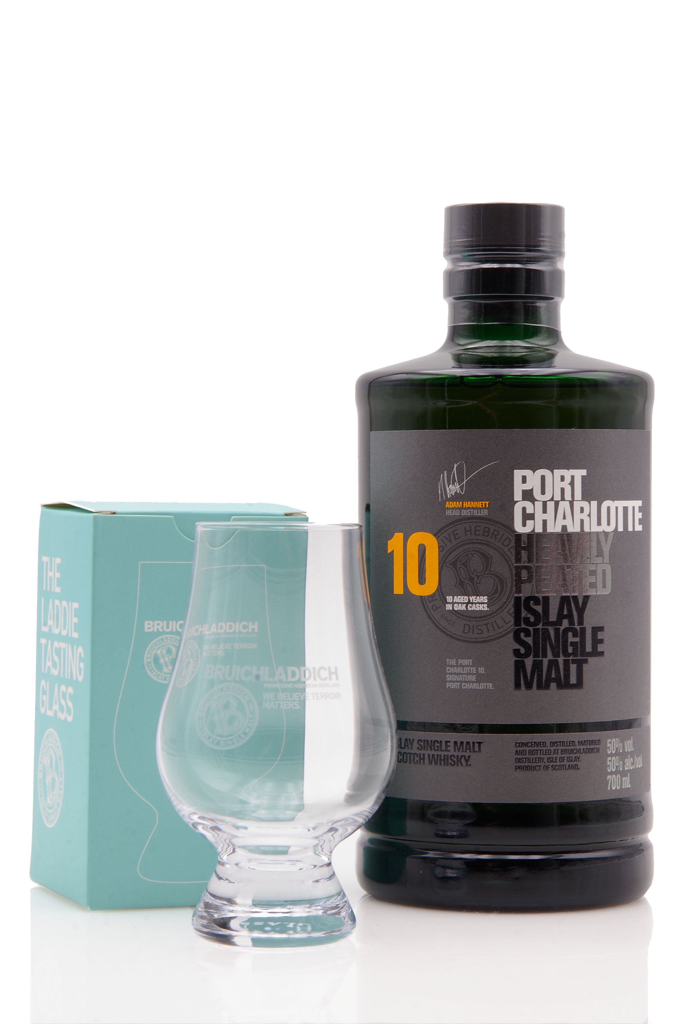 Port Charlotte 10 Year Old With Branded Tasting Glass