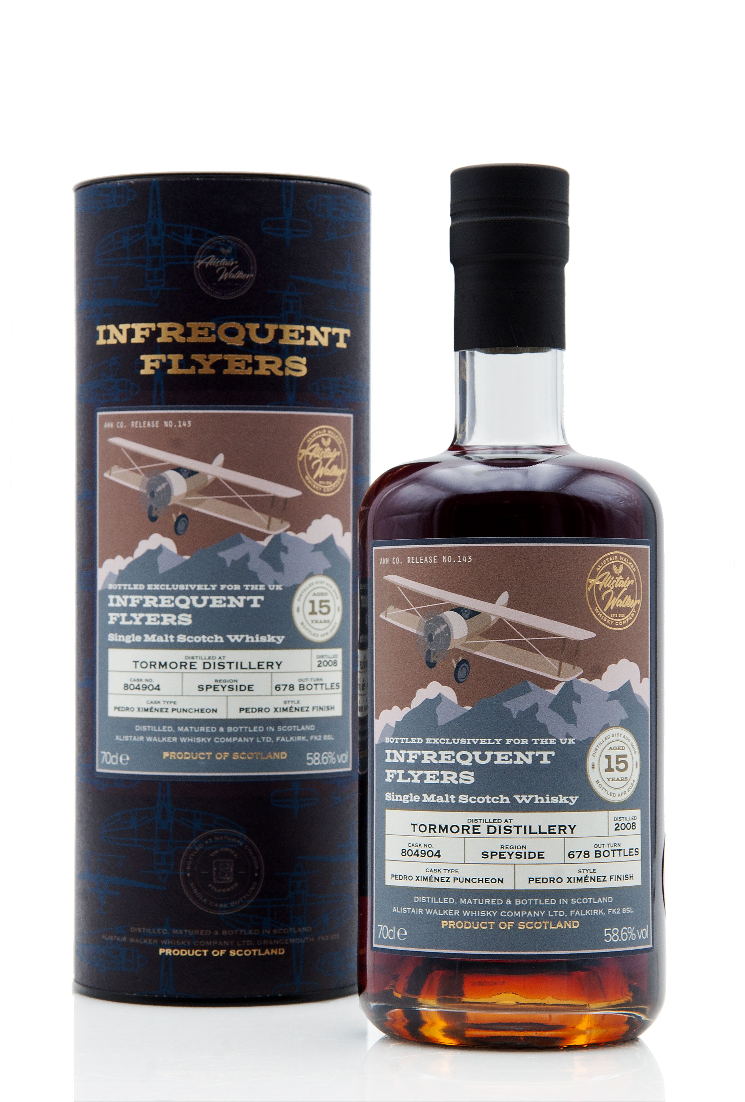 Tormore 15 Year Old - 2008  Cask 804904  Infrequent Flyers (uk Exclusive)
