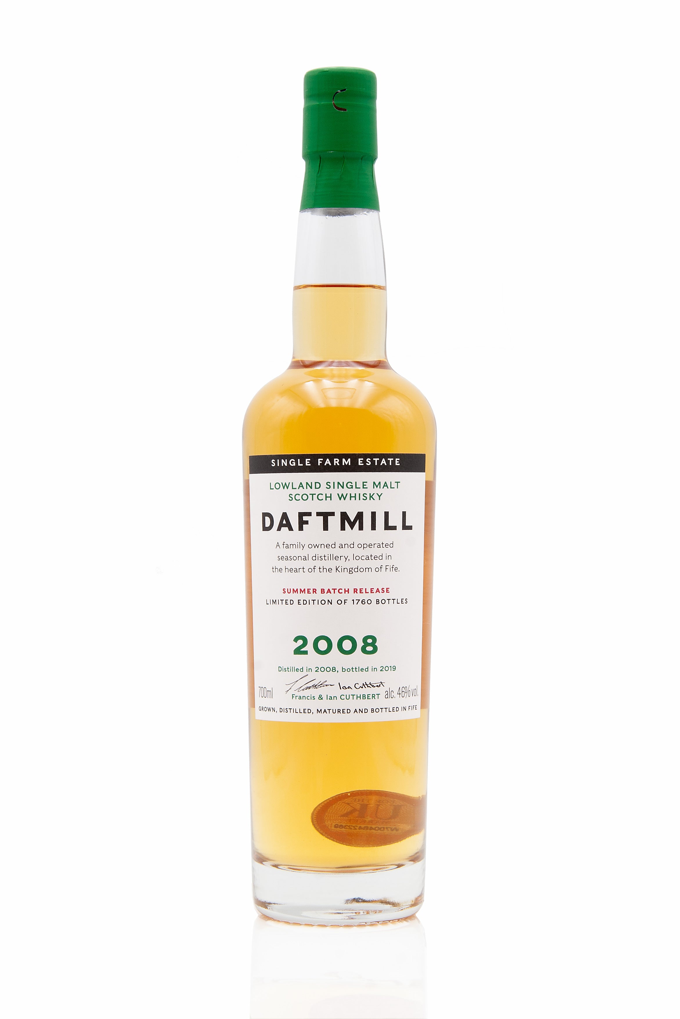 Daftmill 2008 Summer Batch Release  Bottled 2019