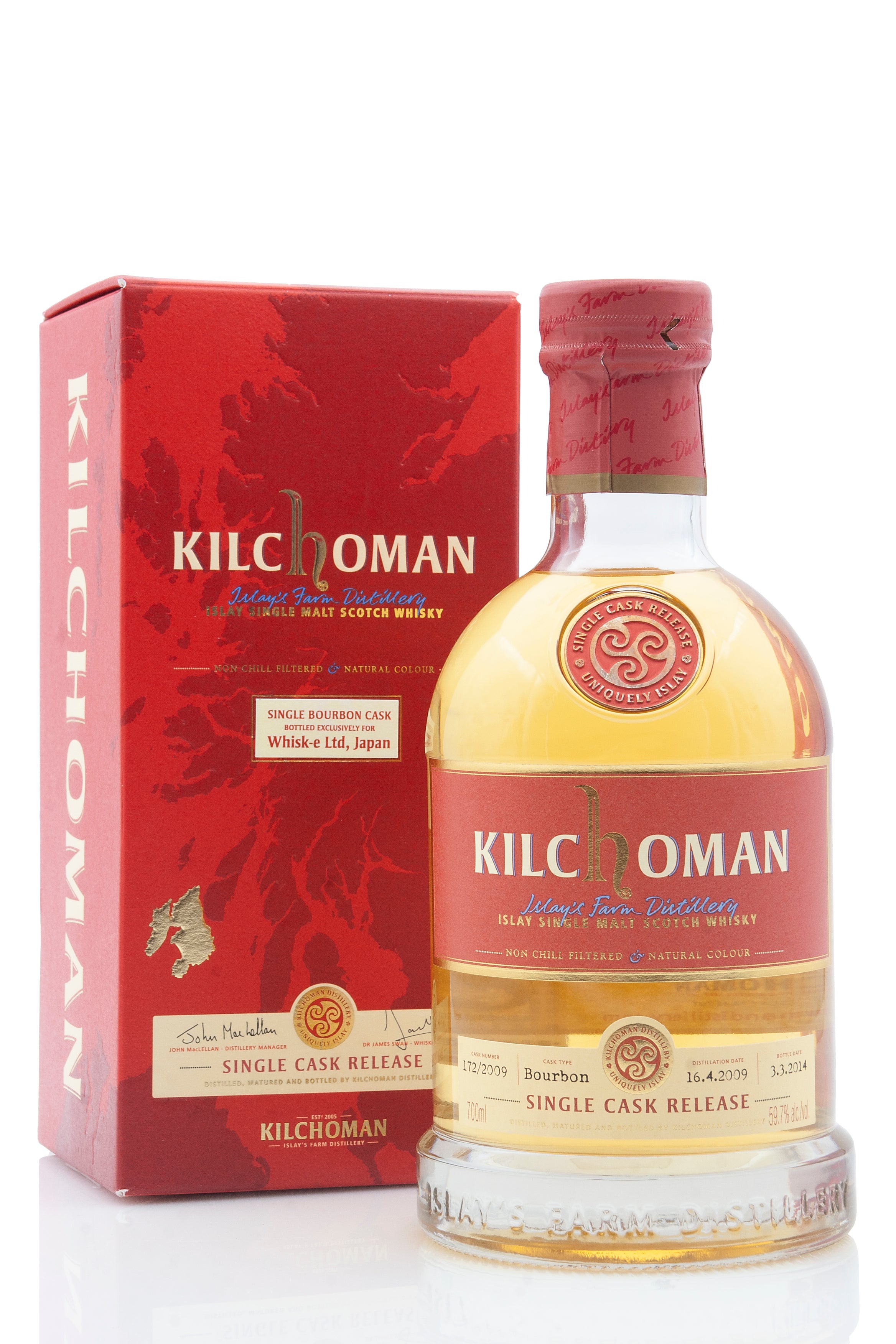 Kilchoman 2009 Vintage  Single Cask 172  Whisk-e Ltd  Japan