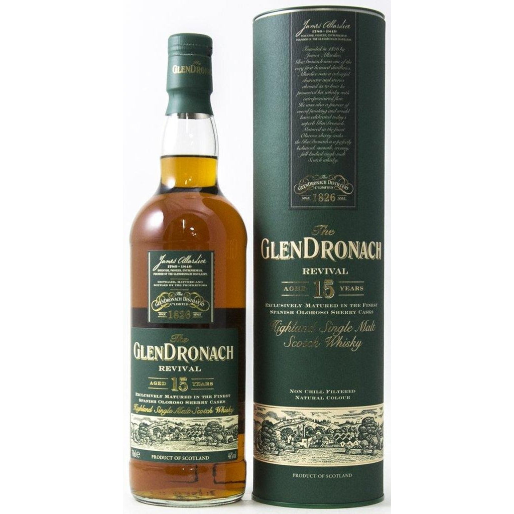 Glendronach Revival 15 Year Old Whisky - Original Batch Billy Walker Version