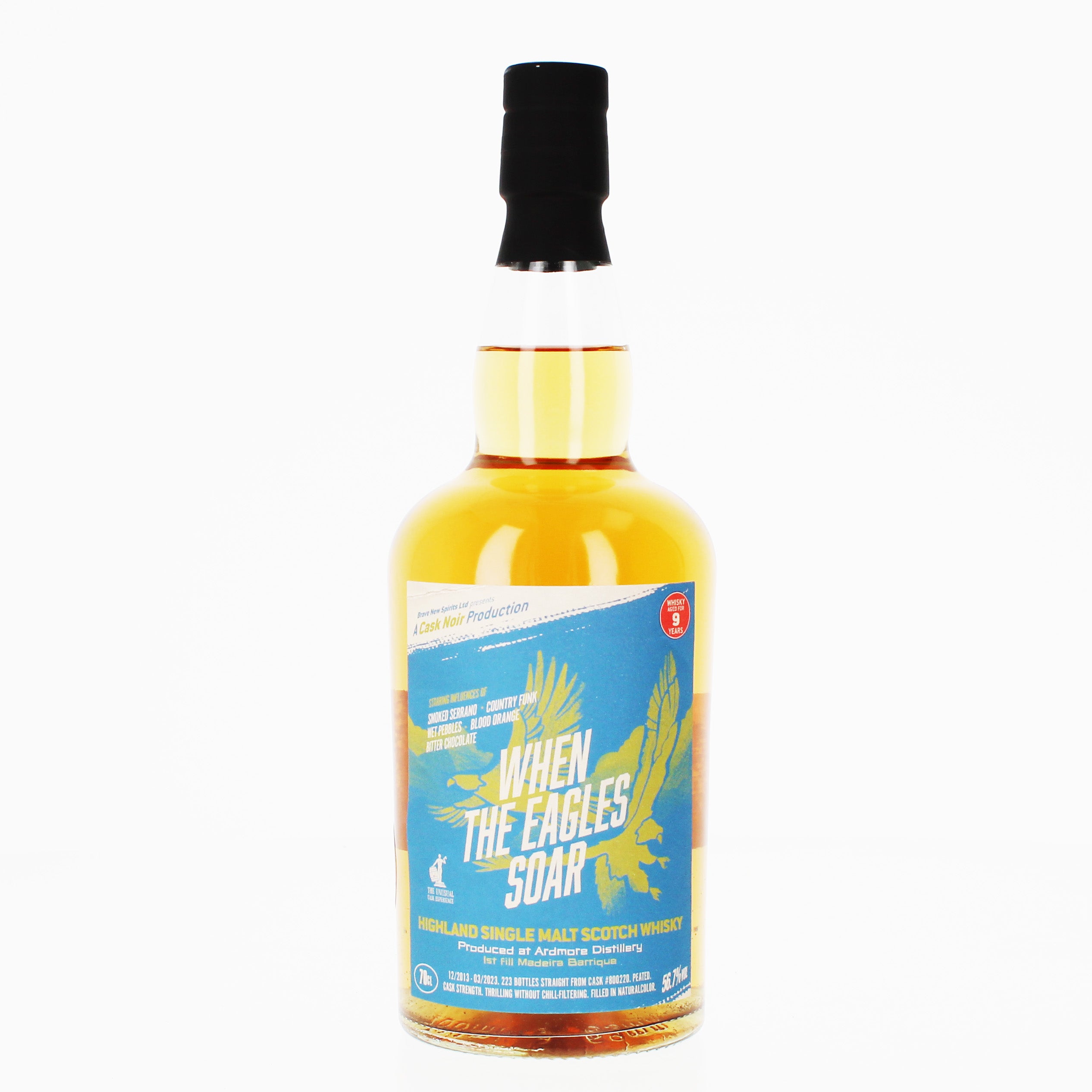 Ardmore 9 Year Old Cask Noir When The Eagles Soar Single Malt Scotch Whisky - 70cl 56.7%