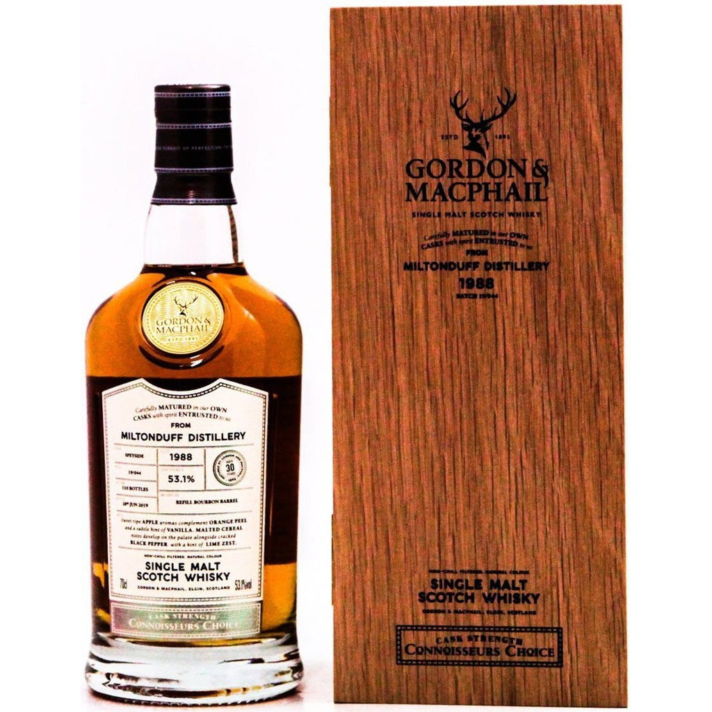 Miltonduff 30 Year Old 1988 Connoisseurs Choice (gordonandMacphail) - 70cl 53.1%