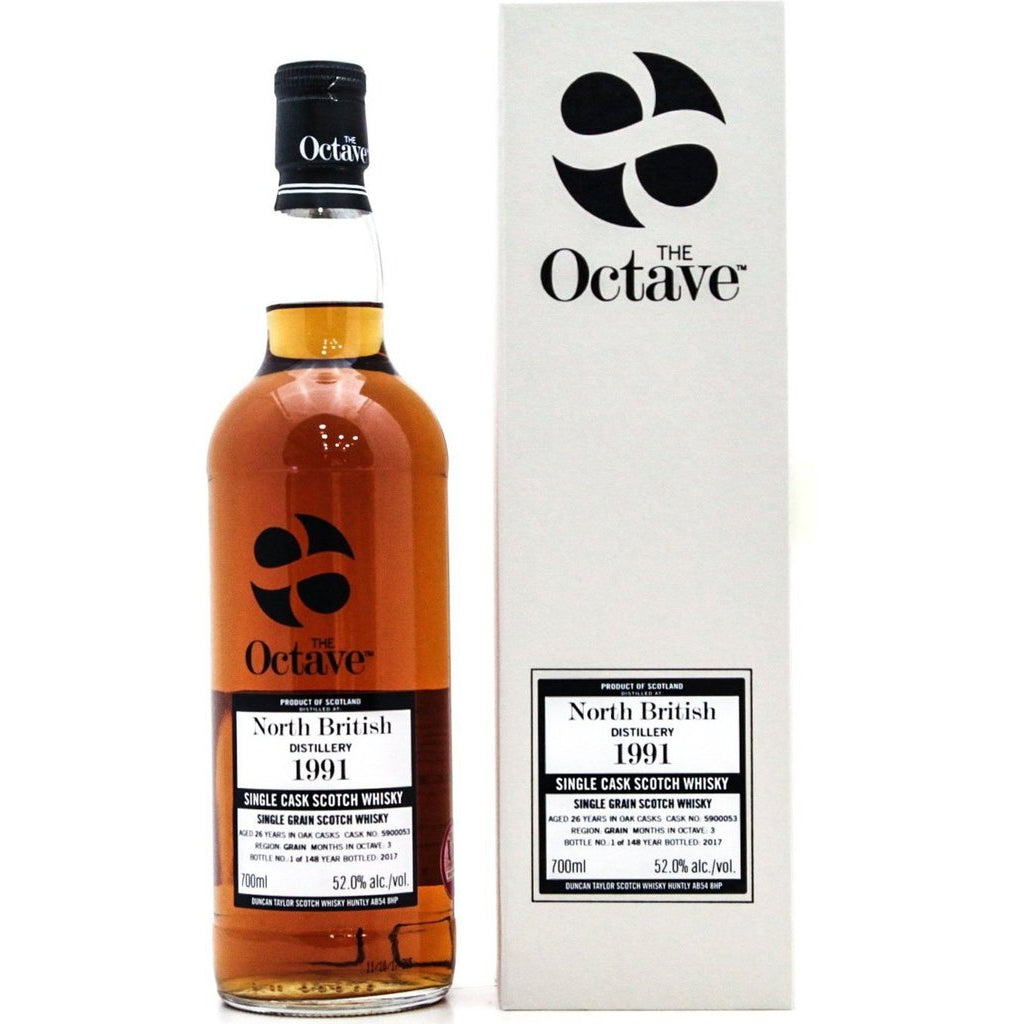 North British Octave 26 Year Old 1991 (duncan Taylor) Single Grain Scotch Whisky - 70cl 52%