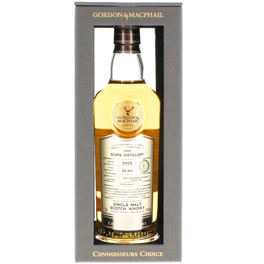 Scapa 17 Year Old 2005 GordonandMacphail Single Cask Single Malt Scotch Whisky - 70cl 55.9%
