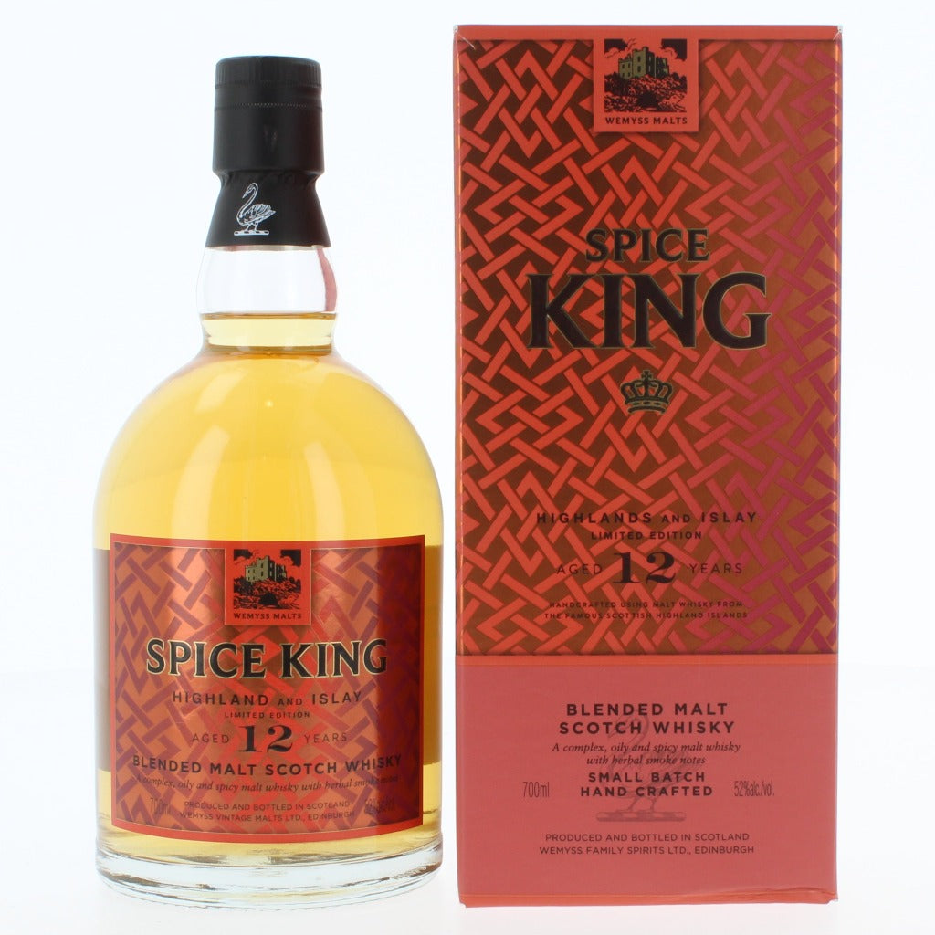 Spice King 12 Year Old Highland And Islay Blended Malt Scotch Whisky - 70cl 52%