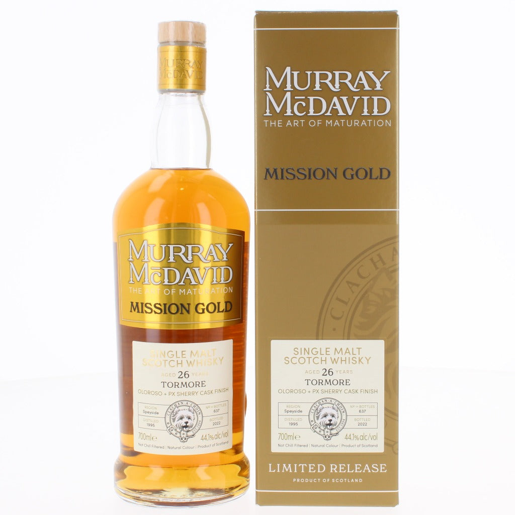 Tormore 26 Year Old Mission Gold Murray Mcdavid Single Mlat Scotch Whisky - 70cl 44.1